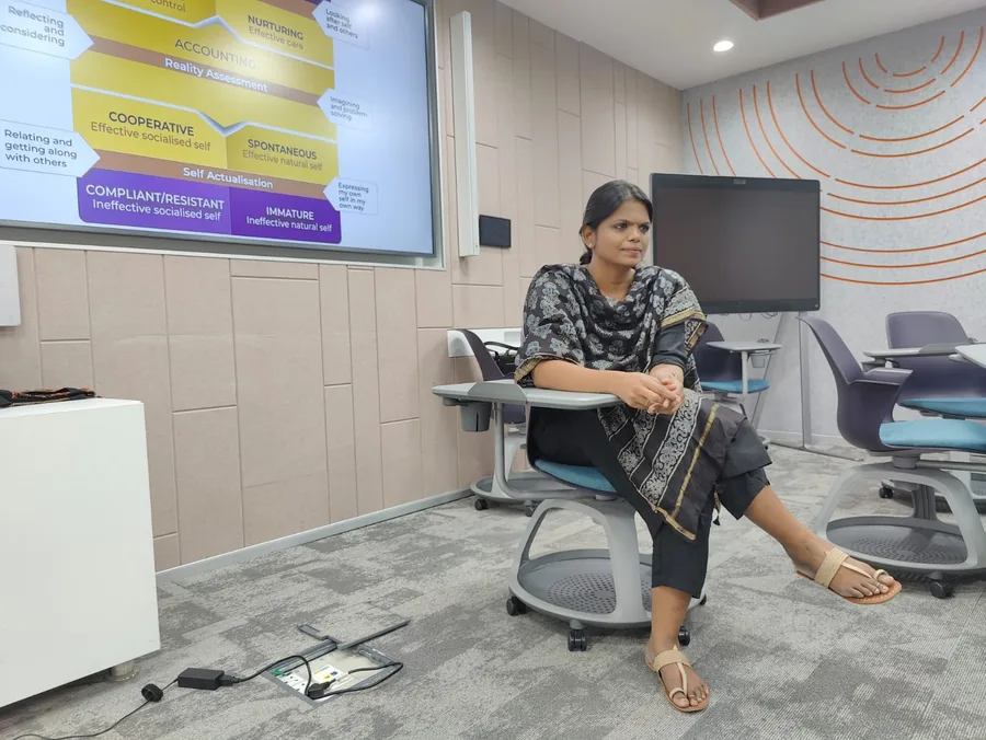Aishwarya Ram teaching the Parent, Adult and Child ego states framework